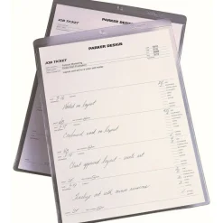 Avery Heavyweight Clear Job Ticket Holder, Top Load 9 x 12 Insert, Clear Front, 10/Pack