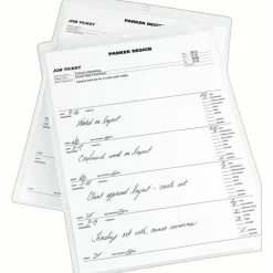 Avery Heavyweight Clear Job Ticket Holder, Top Load 9 x 12 Insert, Clear Front, 10/Pack