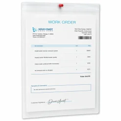 Avery Heavyweight Clear Job Ticket Holder, Top Load 9 x 12 Insert, Clear Front, 10/Pack