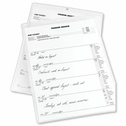 Avery Heavyweight Clear Job Ticket Holder, Top Load 9 x 12 Insert, Clear Front, 10/Pack