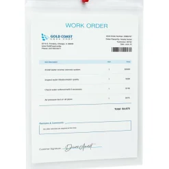 Avery Heavyweight Clear Job Ticket Holder, Top Load 9 x 12 Insert, Clear Front, 10/Pack