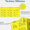 Avery High-Visibility Permanent Laser ID Labels, 5972, 1" x 2 5/8", Yellow, Pack Of 750