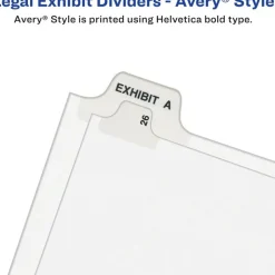 Avery Individual Legal Exhibit Dividers, Avery Style, #2, Side Tab, Letter Size, Pack Of 25