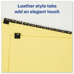 Avery Jan-Dec Dividers For 3 Ring Binders, 8-1/2