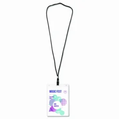 Avery Lanyard-Style Badge Holder w/Laser/Inkjet Inserts, Top Load, 4.25 x 6, WE, 75/PK
