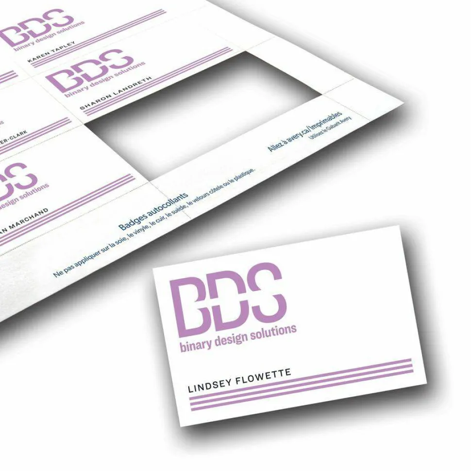 Avery Laser Name Badge Inserts, 3" x 4", Box Of 300