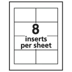 Avery Laser Name Badge Inserts, 2 1/4" x 3 1/2", 5390, Box Of 400