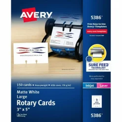 Avery Laser Rotary Cards, 3