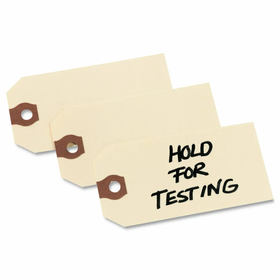 Avery Manila "G" Shipping Tags - 2.75" Length x 1.37" Width - Rectangular - 1000 / Box - Manila