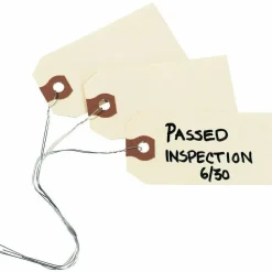 Avery Manila "G" Shipping Tags - 4.75" Length x 2.37" Width - Rectangular - Wire Fastener - 1000 / Box - Manila
