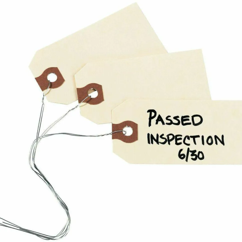 Avery Manila "G" Shipping Tags - 4.75" Length x 2.37" Width - Rectangular - Wire Fastener - 1000 / Box - Manila