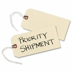 Avery Manila "G" Shipping Tags - 3.75" Length x 1.87" Width - Rectangular - String Fastener - 1000 / Box - Manila