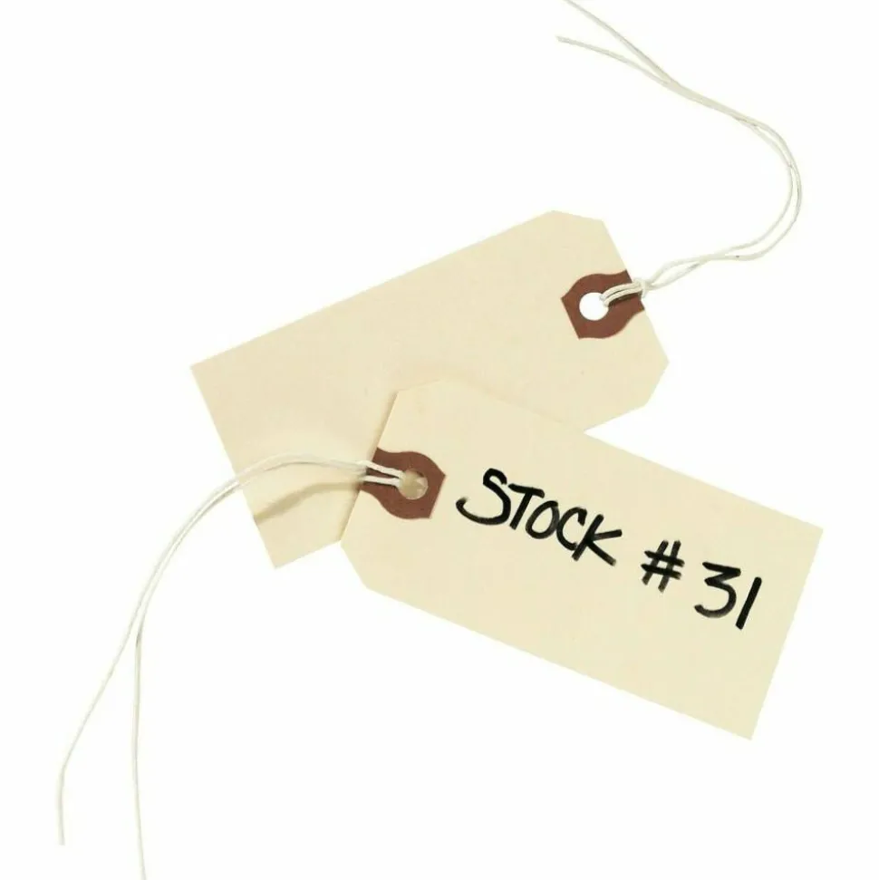 Avery Manila "G" Shipping Tags - 3.75" Length x 1.87" Width - Rectangular - String Fastener - 1000 / Box - Manila