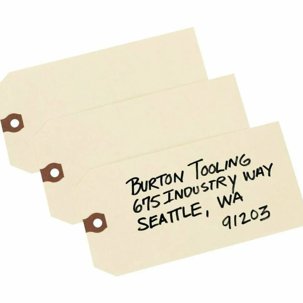 Avery Manila "G" Shipping Tags - 5.20" Length x 2.62" Width - Rectangular - 1000 / Box - Manila