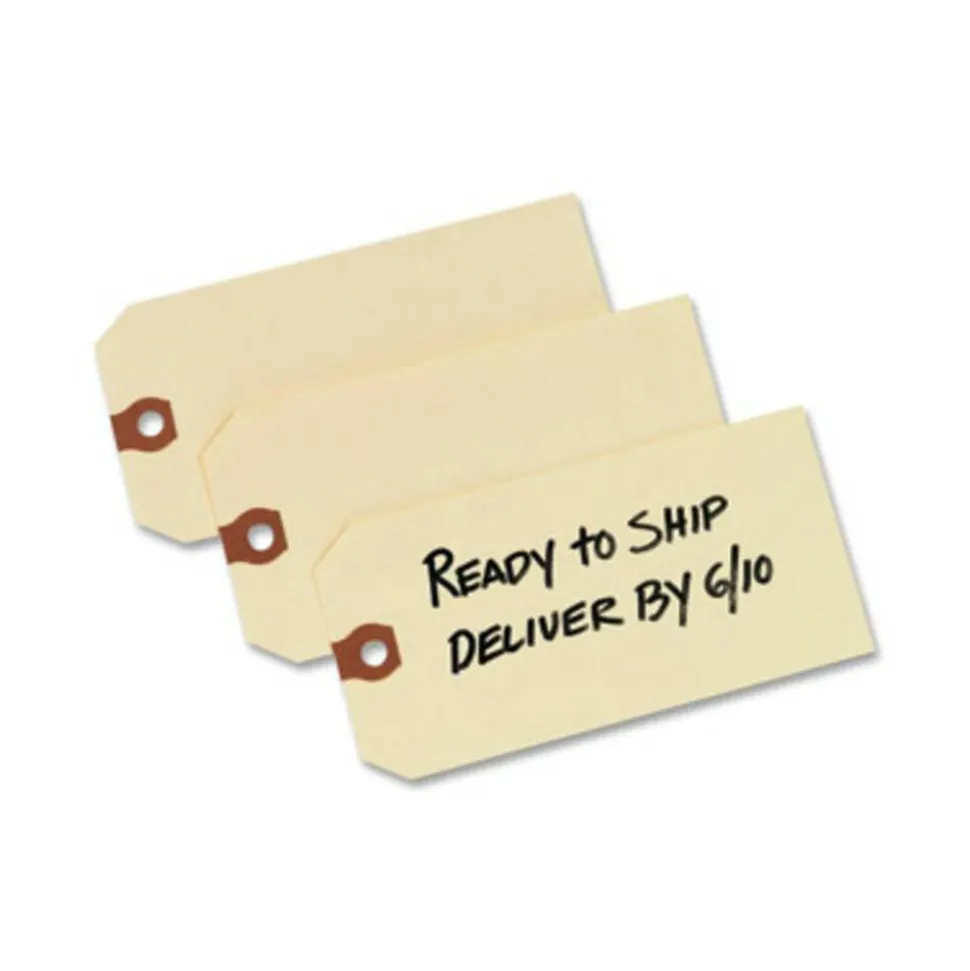 Avery Manila "G" Shipping Tags - 5.20" Length x 2.62" Width - Rectangular - 1000 / Box - Manila