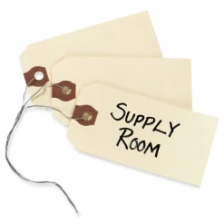 Avery Manila "G" Shipping Tags - 3.20" Length x 1.62" Width - Rectangular - Wire Fastener - 1000 / Box - Manila