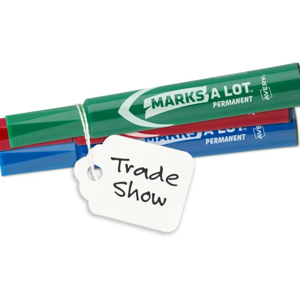 Avery Marking Tags, 2 1/10" x 1 2/5", White, Pack Of 1,000