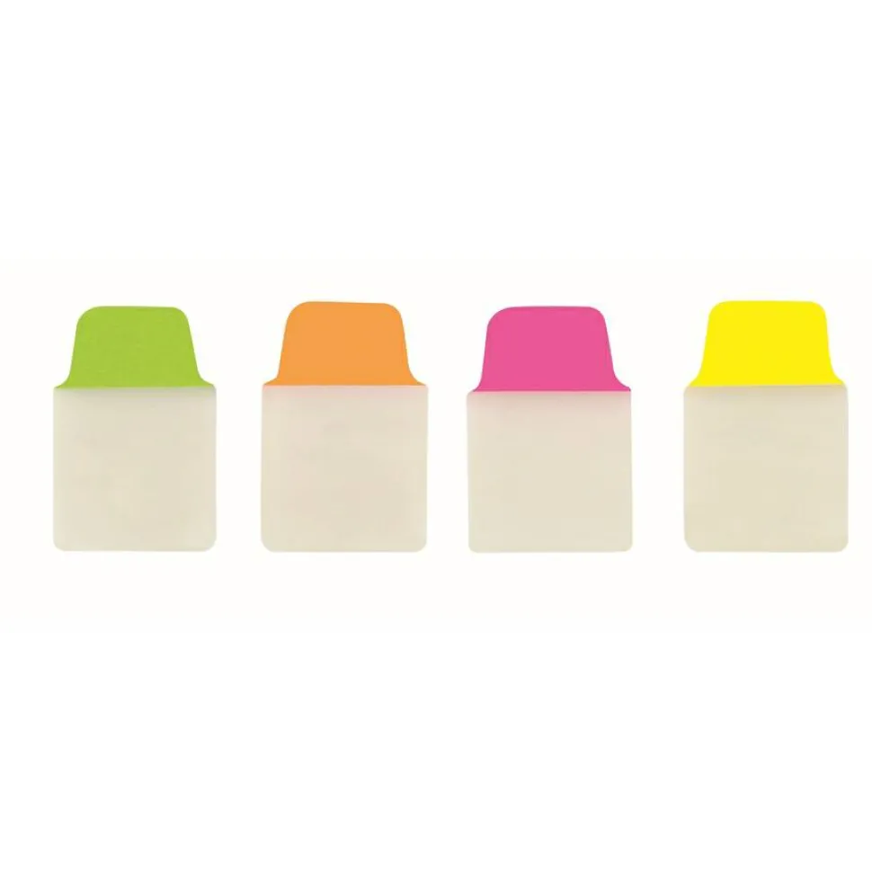 Avery Mini Ultra Tabs, 1" x 1.5", Assorted Neon, Set Of 80 Repositionable Tabs