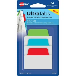 Avery Multiuse Ultra Tabs, 2-Side Writable, 2