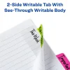 Avery Multiuse Ultra Tabs, 2-Side Writable, 2" x 1.5", Neon Pink/Green/Orange, Pack Of 48 Repositionable Tabs