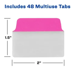 Avery Multiuse Ultra Tabs, 2-Side Writable, 2