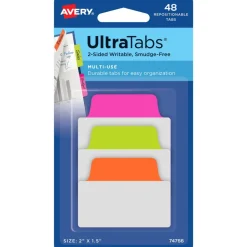 Avery Multiuse Ultra Tabs, 2-Side Writable, 2