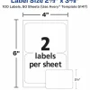 Avery Name Tags, 05147, 2-1/3" x 3-3/8", White, 100 Removable Name Badges
