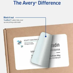Avery Permanent Full-Sheet Labels, 5165, Laser, 8 1/2