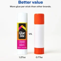 Avery Permanent Glue Stic, Washable, Non-Toxic, 1.27oz, 6 Total Glue Sticks