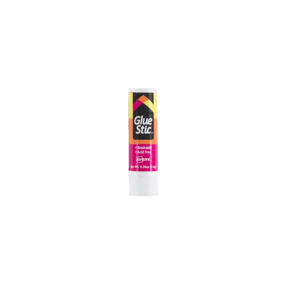 Avery Permanent Glue Stic,, Washable, Nontoxic, 0.26 oz., 3 Glue Sticks