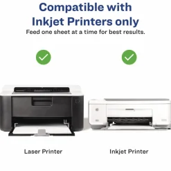 Avery Photo-Quality Printable Postcards, Inkjet, 74 lb, 4.25 x 5.5, Glossy White, 100 Cards, 4 Cards/Sheet, 25 Sheets/Pack