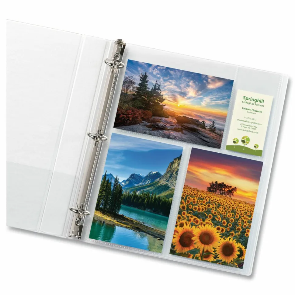 Avery Photo Storage Pages for Six 4 x 6 Mixed Format Photos, 3-Hole Punched, 10/Pack