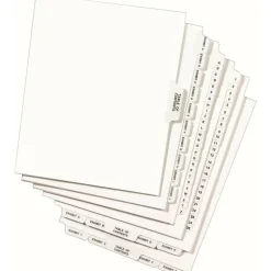 Avery Premium Collated Legal Dividers Avery Style, Side-Tab, 51-75 & Table Of Contents, 8-1/2