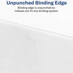 Avery Premium Collated Legal Dividers Avery Style, Side-Tab, 51-75 & Table Of Contents, 8-1/2