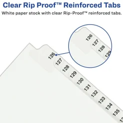 Avery Premium Collated Legal Dividers Avery Style, Side-Tab, A-Z & Table Of Contents, 8 1/2" x 11"