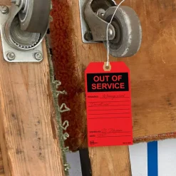 Avery Preprinted OUT OF SERVICE Red Service Tags