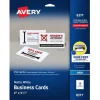 Avery Printable Business Cards With Sure Feed Technology For Inkjet Printers, 2" x 3.5", White, 250 Blank Cards