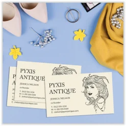 Avery Printable Business Cards With Sure Feed Technology For Inkjet Printers, 2