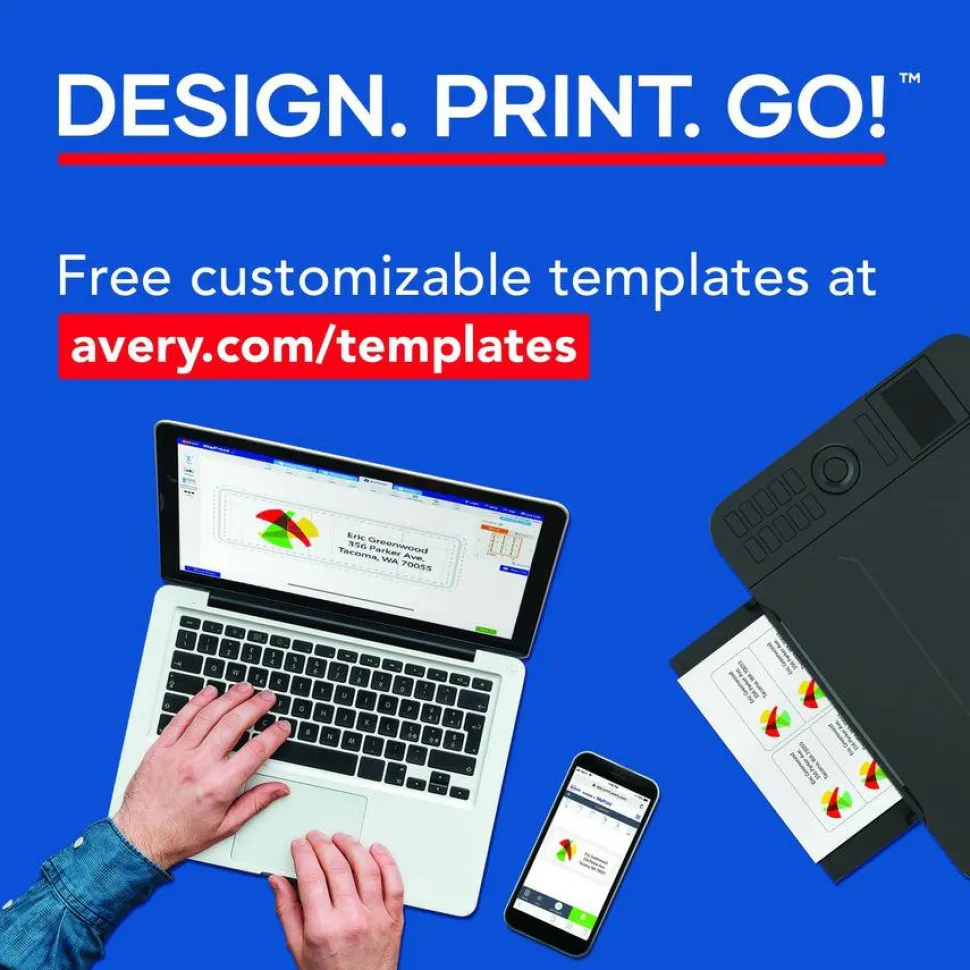 Avery Printable Business Cards with SureFeed