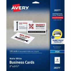 Avery Printable Business Cards with SureFeed