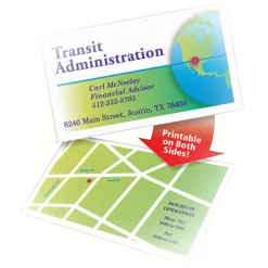 Avery Printable Clean Edge Business Cards With Sure Feed Technology For Inkjet Printers, 2