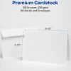 Avery Printable Greeting Cards With Envelopes, Half-Fold, 5.5" x 8.5", Matte White, 30 Blank Greeting Cards