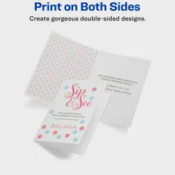 Avery Printable Greeting Cards With Envelopes, Half-Fold, 5.5