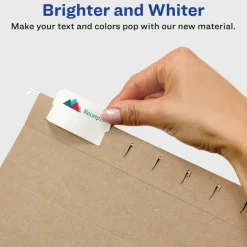 Avery Printable Hanging File Folder Tabs, 1/5 Cut, White, Pack of 90 (5567)