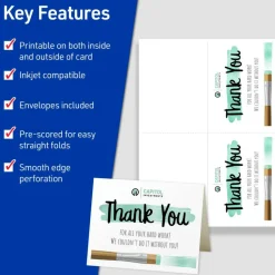 Avery Printable Note Cards With Envelopes, 4.25
