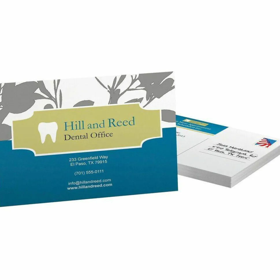 Avery Printable Postcards With Sure Feed Technology, 4" x 6", White, 100 Blank Postcards