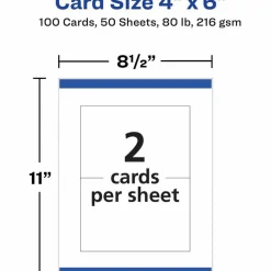 Avery Printable Postcards With Sure Feed Technology, 4