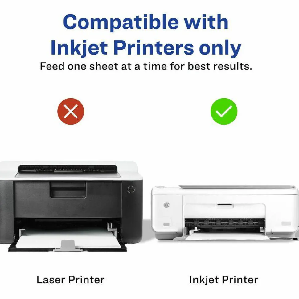 Avery Printable Postcards With Sure Feed Technology, 4" x 6", Matte White, Box Of 100 Cards