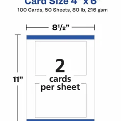 Avery Printable Postcards With Sure Feed Technology, 4