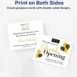 Avery Printable Postcards, 4-1/4" x 5-1/2", White, Box Of 200 Postcards For Laser Printers
